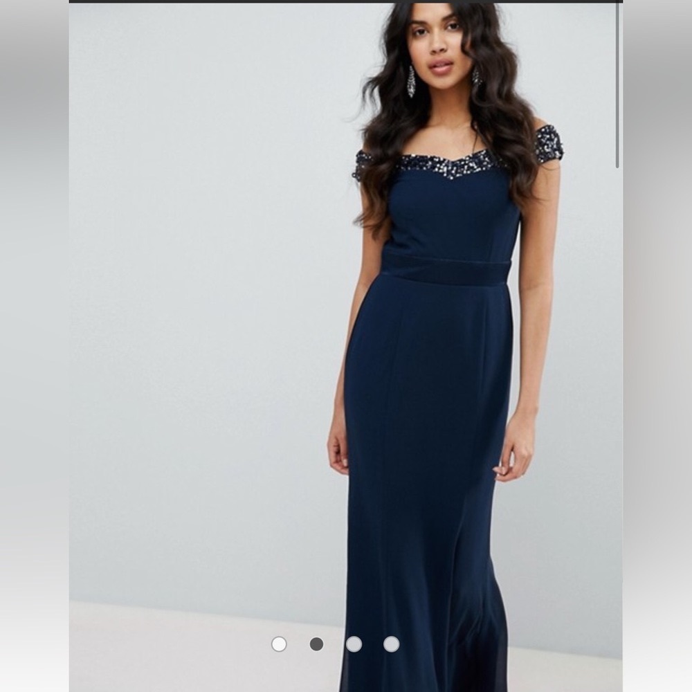 Navy Blue Formal Gown size 6